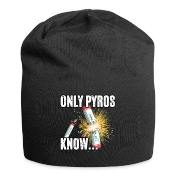 Seuls les pyros le savent - Bonnet en jersey - noir - Devant