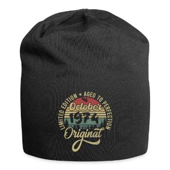 oktober 1974 Jahrestag oktober 1974 oktober - Jersey-Beanie - Schwarz - Vorne