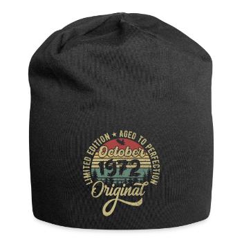 oktober 1972 Jahrestag oktober 1972 oktober - Jersey-Beanie - Schwarz - Vorne