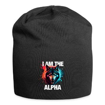 I am the Alpha Wolf - Jersey Beanie - black - Front