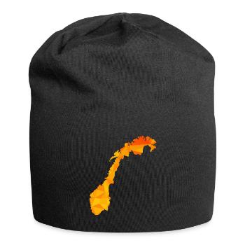 Norvège - Norvège - Norvège - Drapeau - Scandinavie - Bonnet en jersey - noir - Devant