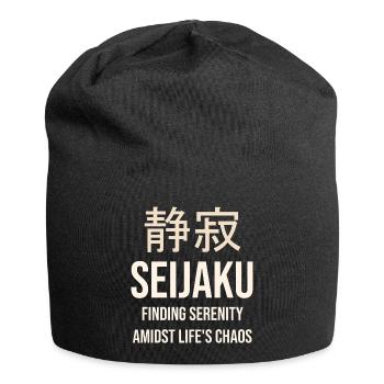 Seijaku Sérénité au Cœur du Chaos - Bonnet en jersey - noir - Devant