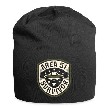 Funny Area 51 Survivor Alien UFO - Jersey Beanie - black - Front