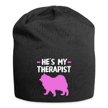 Thérapeute en thérapie canine Éducateur canin - Bonnet en jersey - noir - Devant