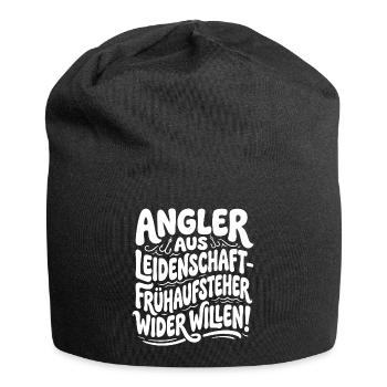 Passionate anglers – early risers - Jersey Beanie - black - Front