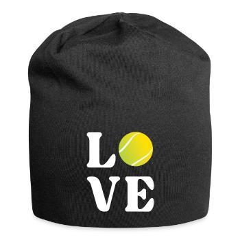Tennis-Liebhaber - Jersey-Beanie - Schwarz - Vorne