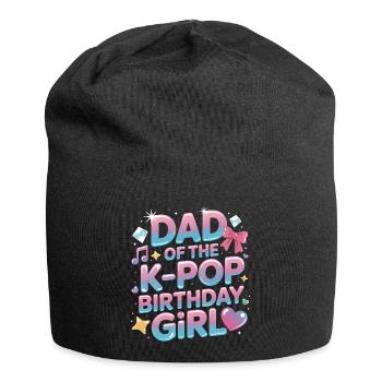 Dad of the K-Pop Birthday Boy – Proud Dad - Jersey Beanie - black - Front