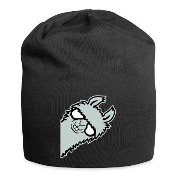 lama mentant nerd de lunettes arrogant animal drôle - Bonnet en jersey - noir - Devant