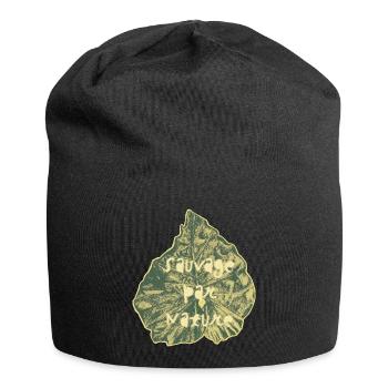 Wild von Natur aus - Jersey-Beanie - Schwarz - Vorne