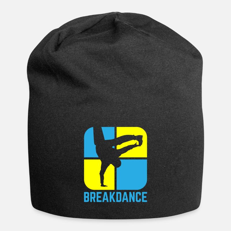 Breakdance - Bonnet en jersey - noir