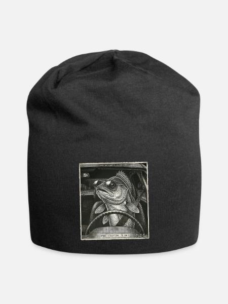 Zander Geblitzt - Jersey-Beanie - Schwarz