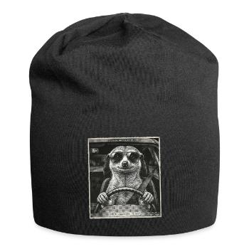 Meerkat Flashed - Jersey Beanie - black - Front