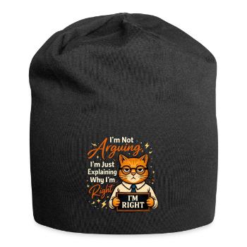 J’ai toujours raison, pas de raison - Bonnet en jersey - noir - Devant