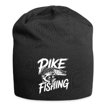Raubfisch Hecht - Jersey-Beanie - Schwarz - Vorne