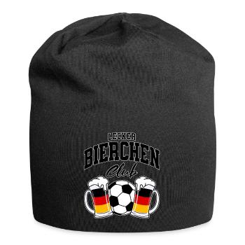Lecker Bierchen Club Fußball Deutschland - Jersey-Beanie - Schwarz - Vorne