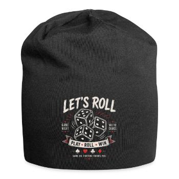 Let's Roll – Dice Game Night - Jersey Beanie - black - Front