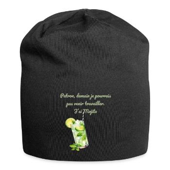 Demain Bureau Mojito - Bonnet en jersey - noir - Devant