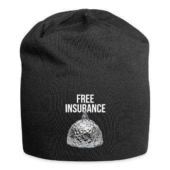 Alu Hut Versicherung - Jersey-Beanie - Schwarz - Vorne