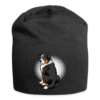 Australian Shepherd Aussie Aussiebesitzer Aussies - Jersey-Beanie - Schwarz - Vorne
