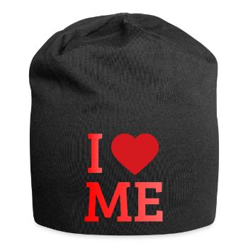 I Love Me Self Love Heart Design - Jersey Beanie - black - Front