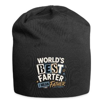 World's best Farter farzer – I mean father - Jersey Beanie - black - Front