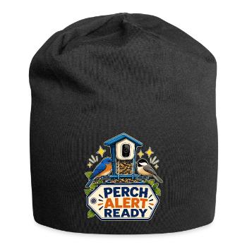 PERCH ALERT READY - Jersey-Beanie - Schwarz - Vorne