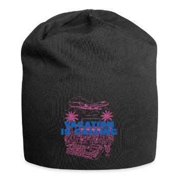 Vacation is calling - Jersey Beanie - black - Front
