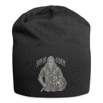 Son of Odin, Viking Krieger Knotenmuster Walhalla - Jersey-Beanie - Schwarz - Vorne