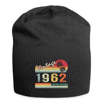 Vintage Grammophon 60. Geburtstag 1962 60 Jahre alt - Jersey-Beanie - Schwarz - Vorne