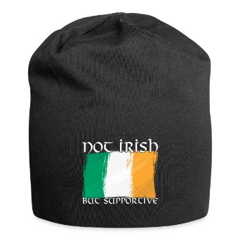 Not Irish But Supportive - Jersey Beanie - black - Front