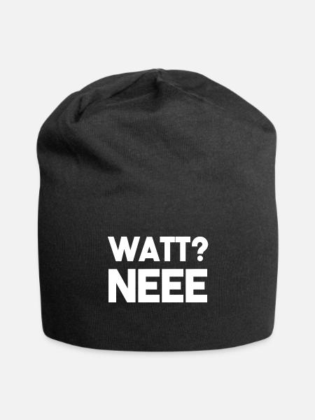 WATT NEEE? - Jersey-Beanie - Schwarz