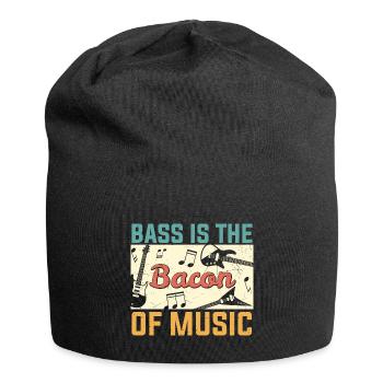 La basse est le bacon de Music Guitar Player - Bonnet en jersey - noir - Devant