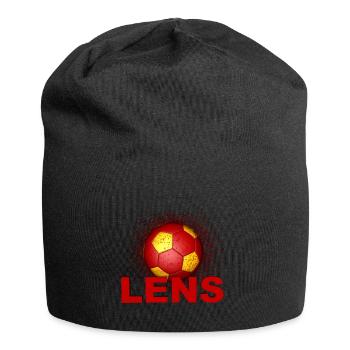 Ballon Rouge et Jaune - Bonnet en jersey - noir - Devant