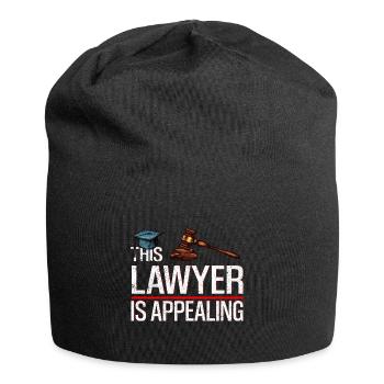 Anwalt Rechtsanwalt Jura Richter Recht Geschenk 28 - Jersey-Beanie - Schwarz - Vorne