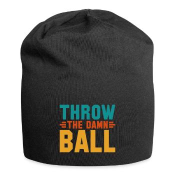 Sarcastic Throw The Damn Ball Football - Jersey-Beanie - Schwarz - Vorne