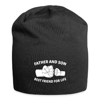 Best Papa Daddy Daddy Grandpa Father's Day T-Shirt - Jersey Beanie - black - Front
