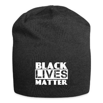 #BLACK LIVES MATTER - Bonnet en jersey - charbon - Devant