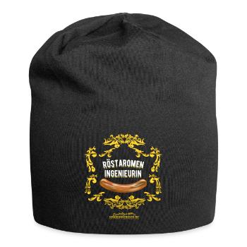 Grill T Shirt Röstaromeningenieurin - Jersey-Beanie - Schwarz - Vorne