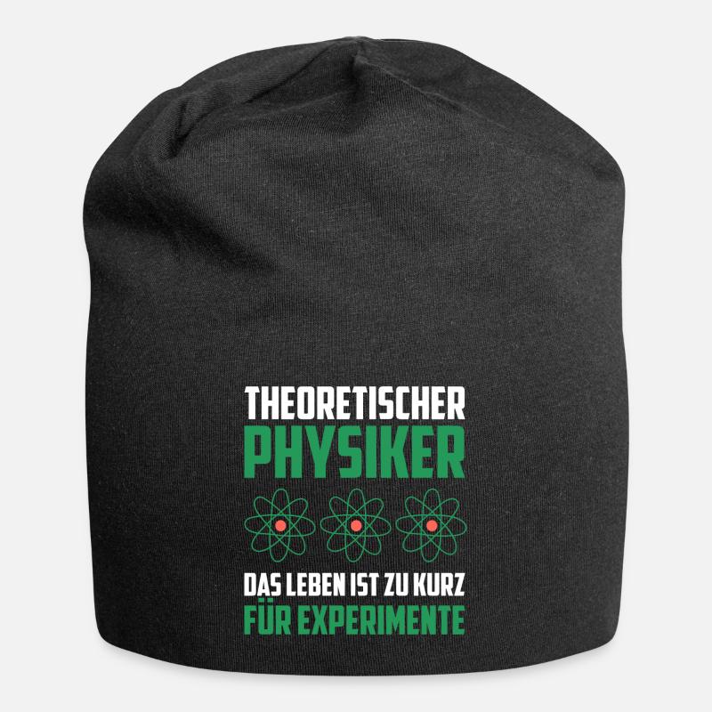 Theoretischer Physiker Physik lustige Geschenkidee - Jersey-Beanie - Schwarz