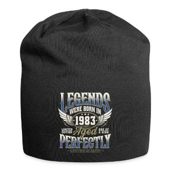Né en 1983 Legends Cadeau d’anniversaire - Bonnet en jersey - noir - Devant