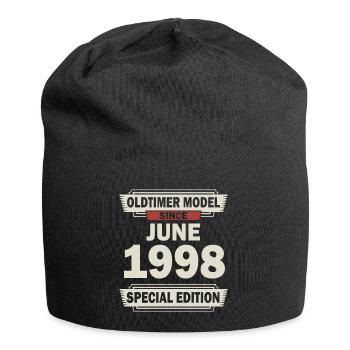 24th birthday June born 1998 Gift idea - Jersey Beanie - black - Front