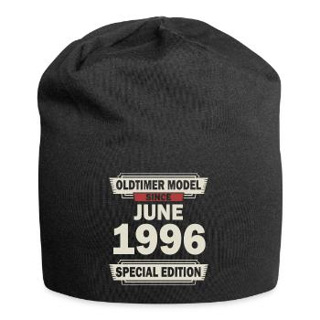 26. Geburtstag Juni Jahrgang 1996 Geschenkidee - Jersey-Beanie - Schwarz - Vorne