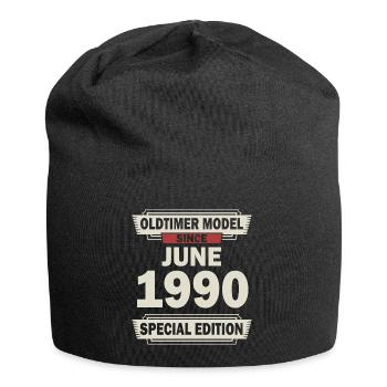 32ème anniversaire Juin né 1990 Idée cadeau - Bonnet en jersey - noir - Devant
