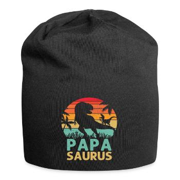 Papasaurus T Rex Dinosaure Papa Saurus Humour Père - Bonnet en jersey - noir - Devant