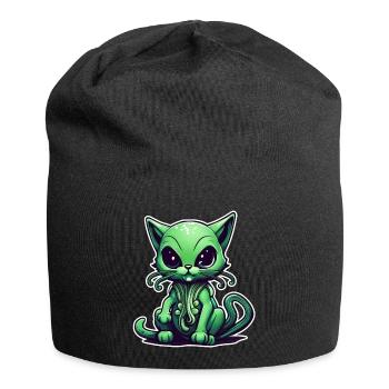 Les chats sont des extraterrestres - Bonnet en jersey - noir - Devant