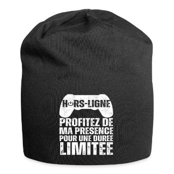 Hors-ligne cadeau pour gamer humour gaming cadeau - Bonnet en jersey - noir - Devant