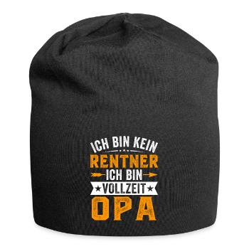 Ich bin kein Rentner Ich bin Vollzeit Opa - Jersey-Beanie - Schwarz - Vorne