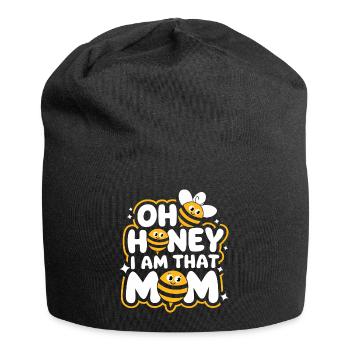 abeille abeille apicultrice abeille abeille - Bonnet en jersey - noir - Devant