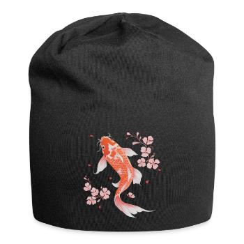 Koi Poisson Carpe Japon Chine Poisson - Bonnet en jersey - noir - Devant