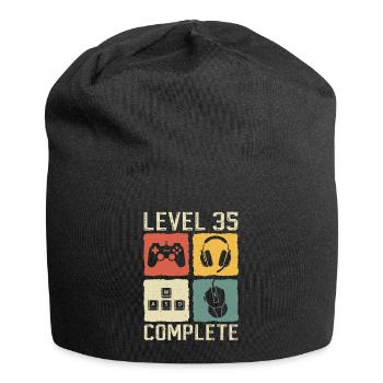 35e anniversaire Niveau 35 Joueur complet 35 ans - Bonnet en jersey - noir - Devant
